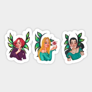 Will,Cornelia and Hay Lin Sticker